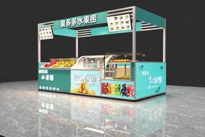 现代水果捞店3D模型下载